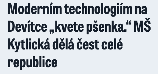Napsali o nás Blesk