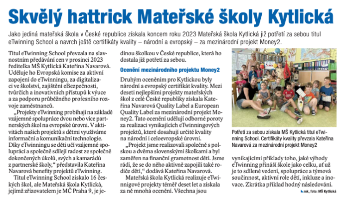 Napsali o nás Devítka 2/24