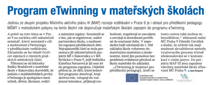 Napsali o nás Devítka 10/22
